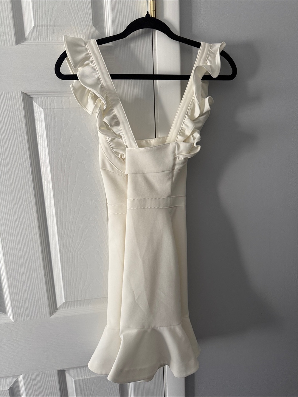 Likely White Ruffle-Strap Mini Dress - Picture 5 of 8
